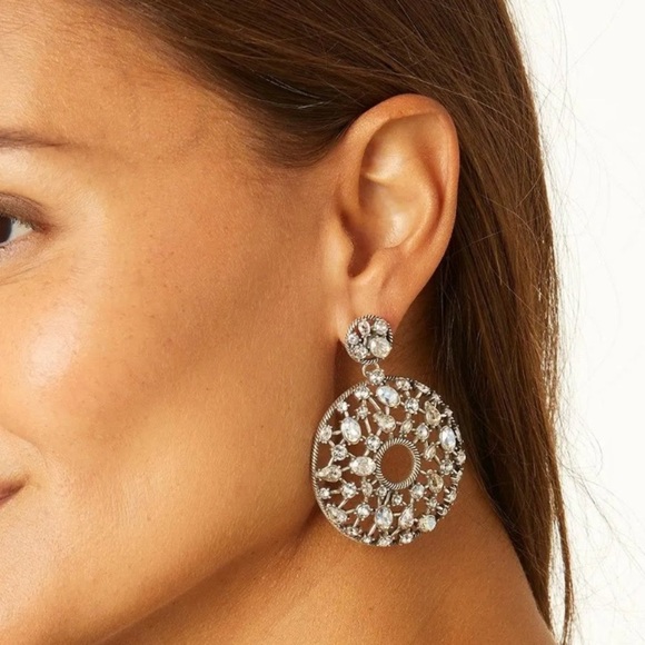 Brighton Jewelry - New BRIGHTON DESIGNS One Silver Love Statement Post Drop Earrings